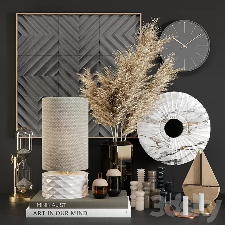 Decorative Set 2 (28 pieces) 3D Model