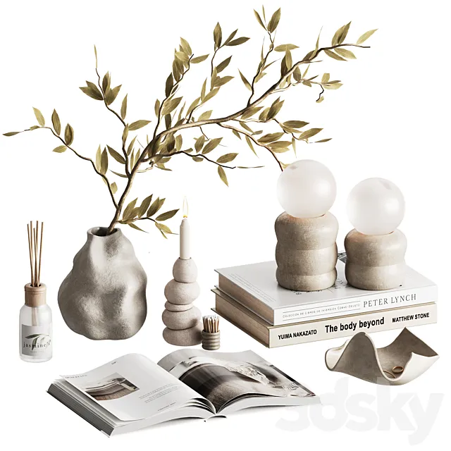 Decorative set 2 3D Model Decorative set 2 3D Model