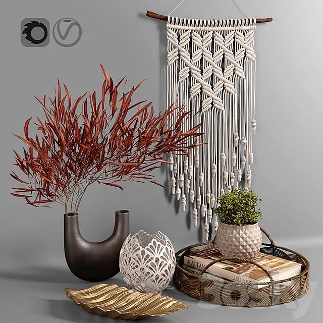 Decorative Set 2 3D Model