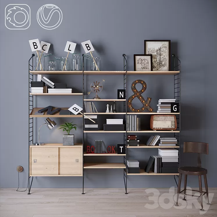 Decorative set 2 3D Model Decorative set 2 3D Model