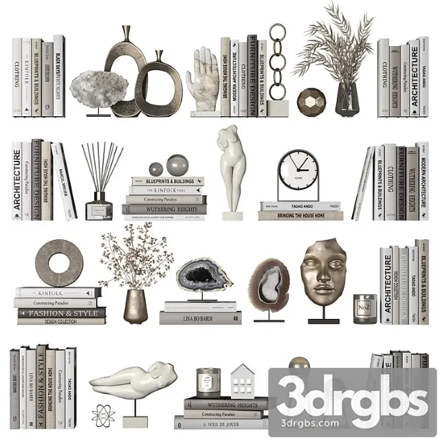 Decorative set 2 3D Model Download Decorative set 2 3D Model Download