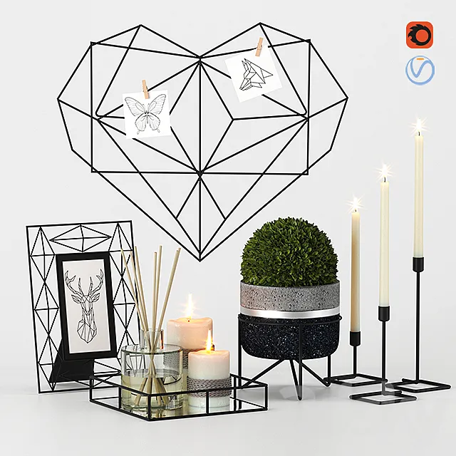 Decorative set 2 3DModel