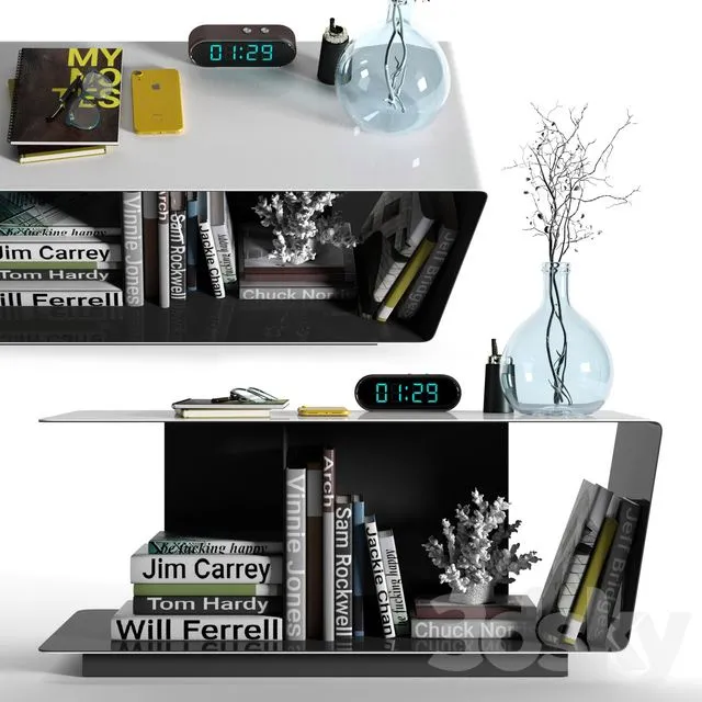 Decorative set 2 (black and white) 3D Model Decorative set 2 (black and white) 3D Model