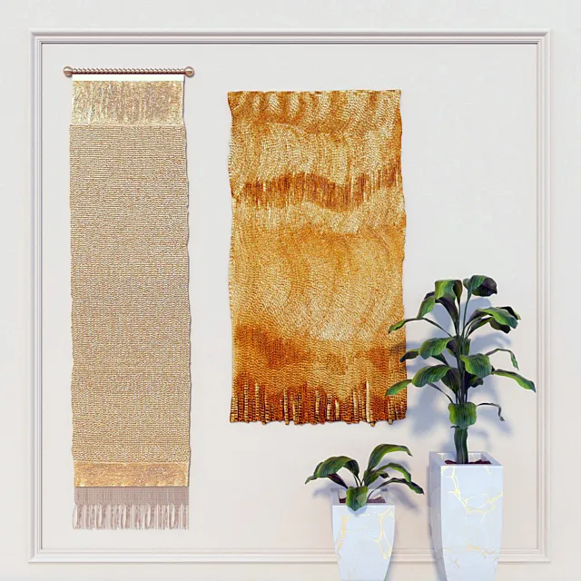 Decorative set 2.Olga de Amaral 3D Model Decorative set 2.Olga de Amaral 3D Model