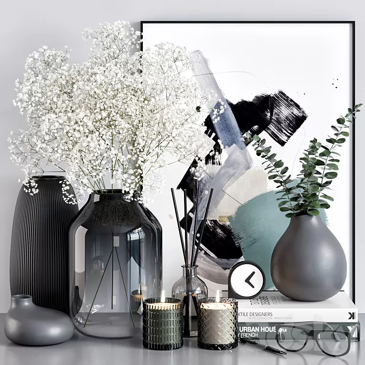 Decorative set 20 3D Model Free Download Decorative set 20 3D Model Free Download