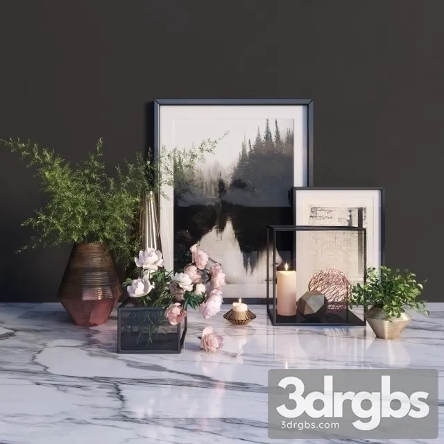 Decorative Set 21 3D Model Download Decorative Set 21 3D Model Download