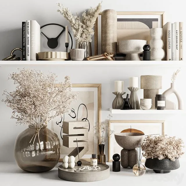 Decorative Set 21 with fragrances 3D Model