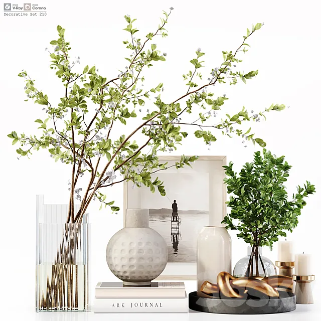 Decorative Set 210 3D Model Decorative Set 210 3D Model
