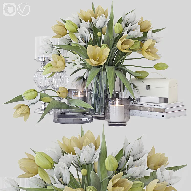 Decorative set 22 3D Model Free Download