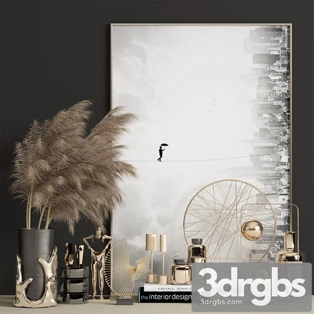 Decorative set 2222 3D Model Download Decorative set 2222 3D Model Download