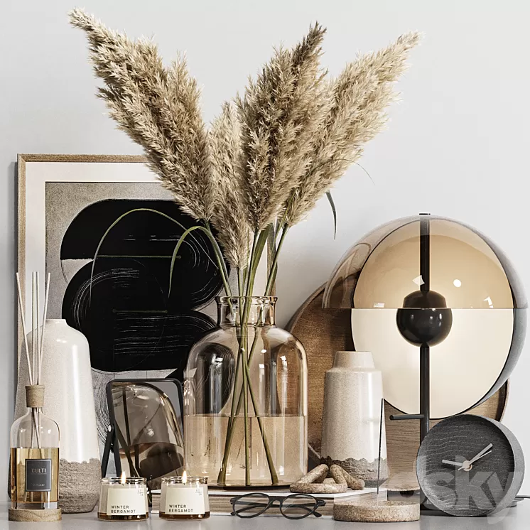 Decorative set 23 3D Model Free Download