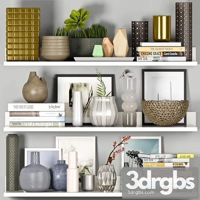 Decorative set – 23 3D Model Download