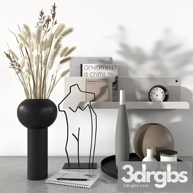 Decorative set 23_1 3D Model Download Decorative set 23_1 3D Model Download