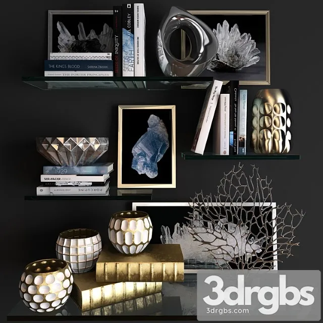 Decorative set 24 3D Model Download Decorative set 24 3D Model Download