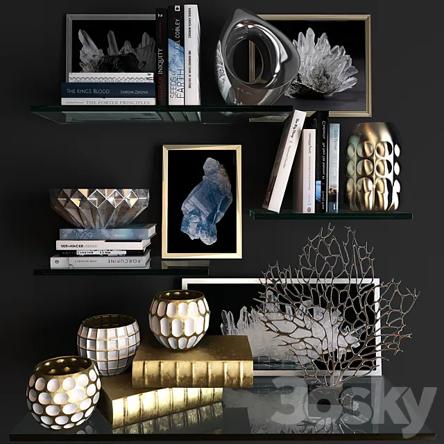 Decorative set 24 3DModel