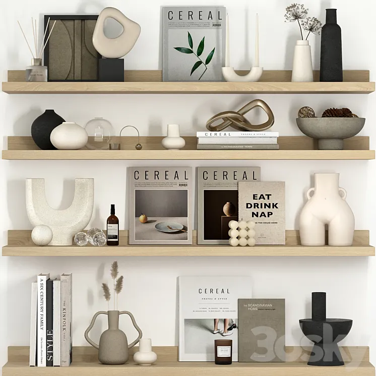 Decorative set 25 3D Model Free Download