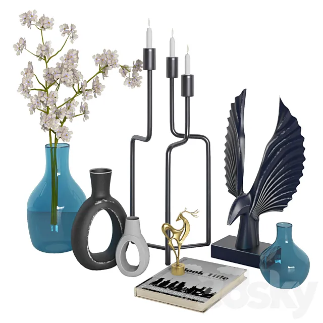 decorative set 25 3DModel