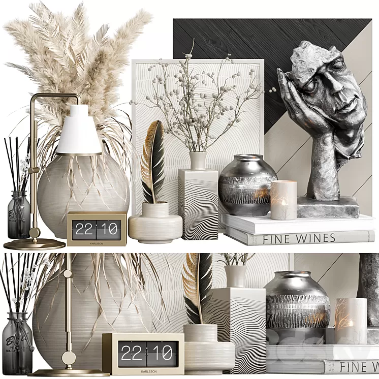 Decorative set 27 3D Model Free Download Decorative set 27 3D Model Free Download