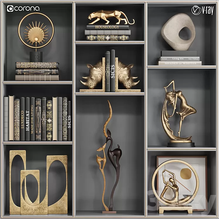 decorative set 28 3D Model Free Download