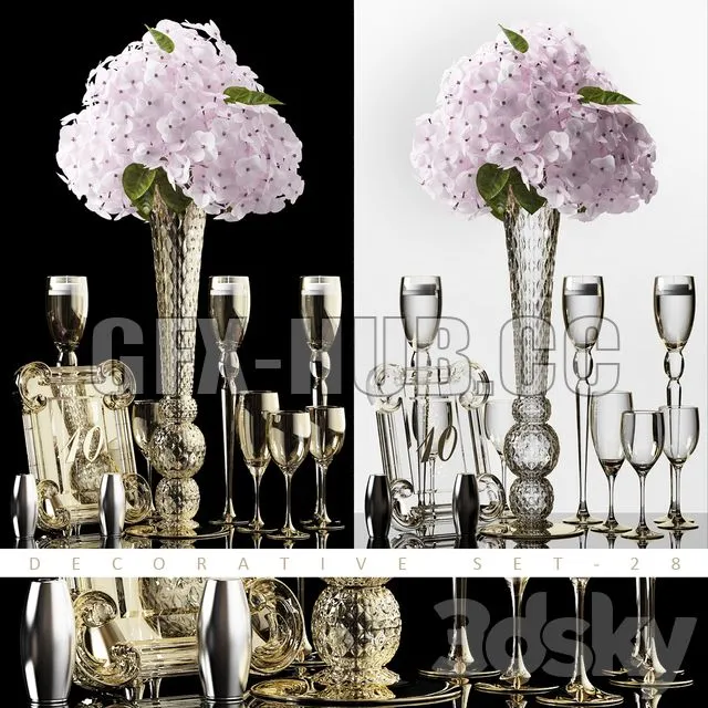 DECORATIVE SET 28 3D Model DECORATIVE SET 28 3D Model