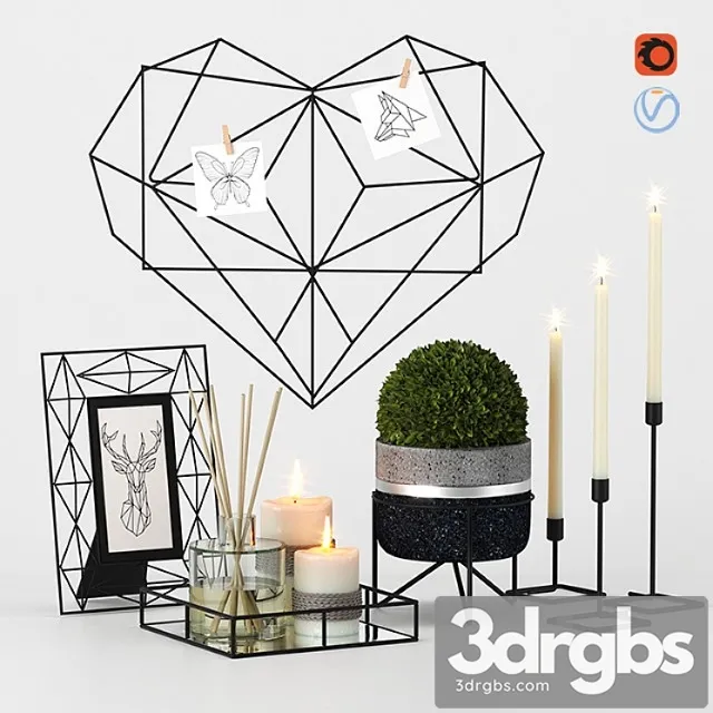 Decorative set 2_2 3D Model Download Decorative set 2_2 3D Model Download