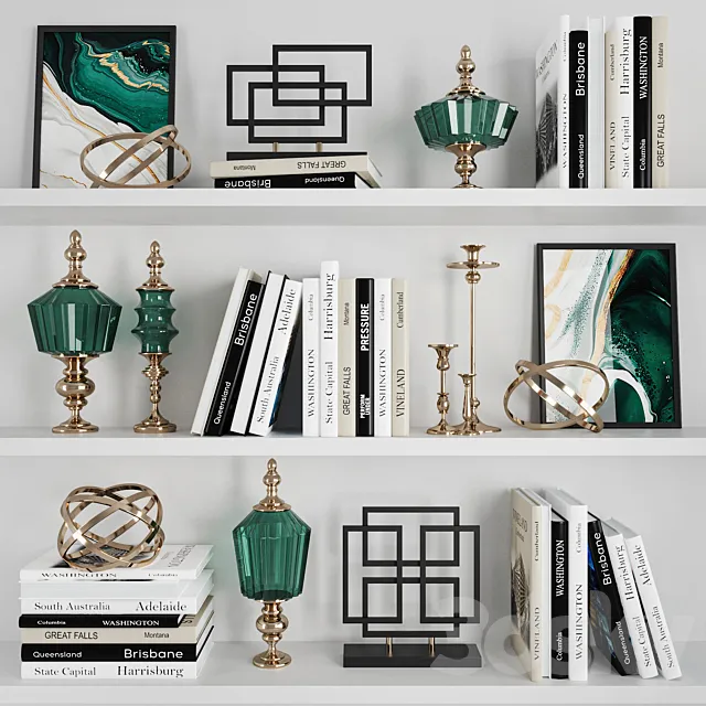 Decorative set 3 3DModel