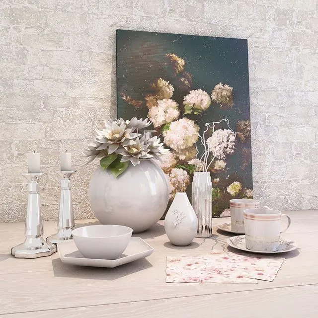 Decorative set 301 3D Model