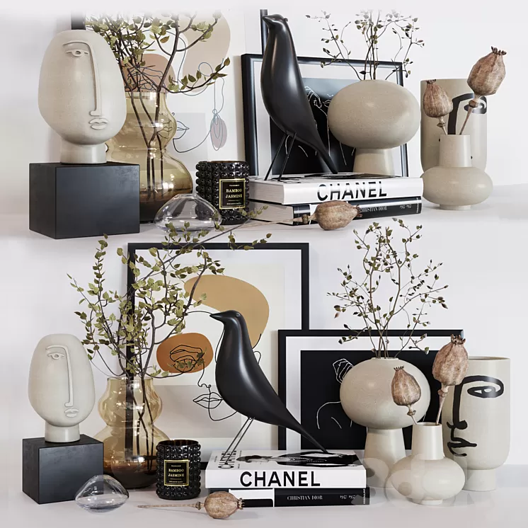 Decorative set 31 H&M home 3D Model