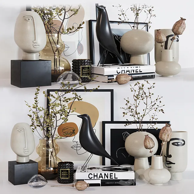 Decorative set 31 H&M home 3DModel