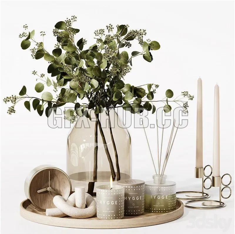 Decorative set 34 3D Model