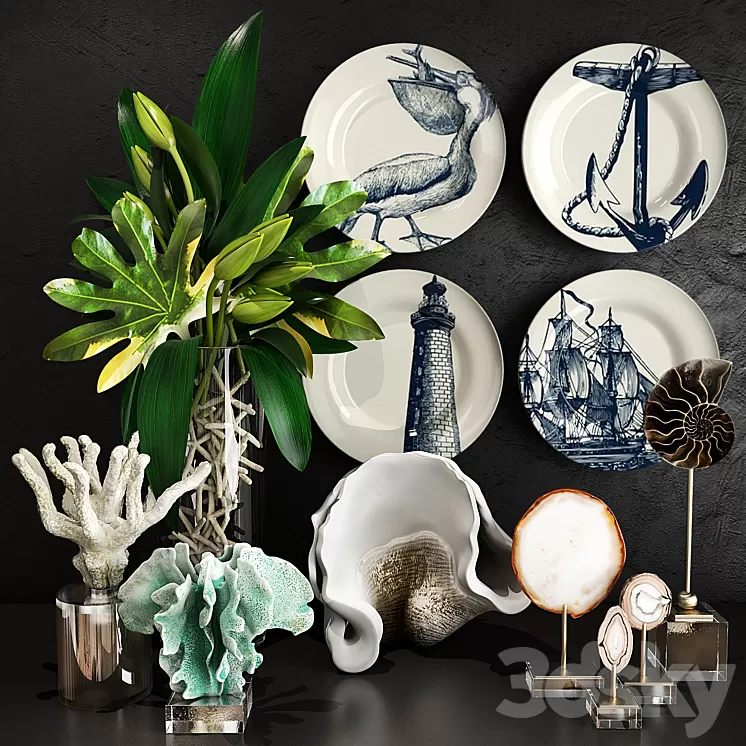 Decorative set 34 3D Model