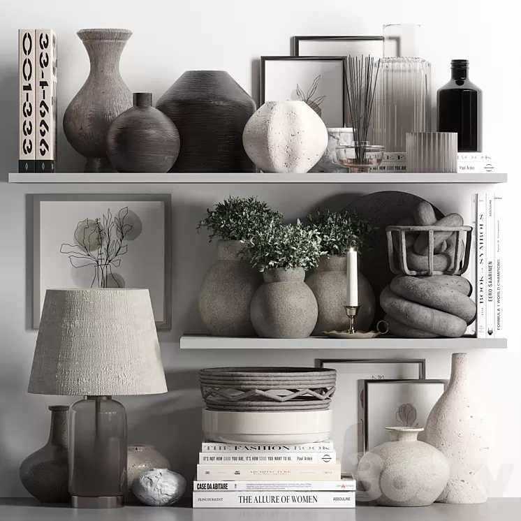 Decorative Set 35 3D Model Free Download