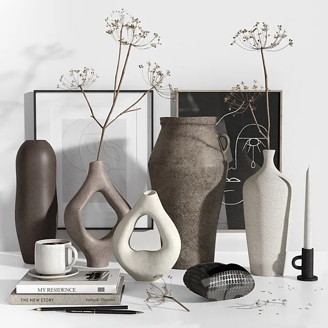 Decorative Set 37 3D Model Decorative Set 37 3D Model