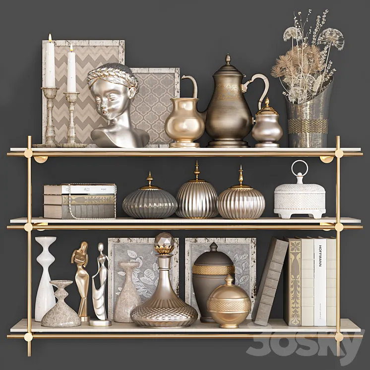 decorative set 39 3D Model Free Download