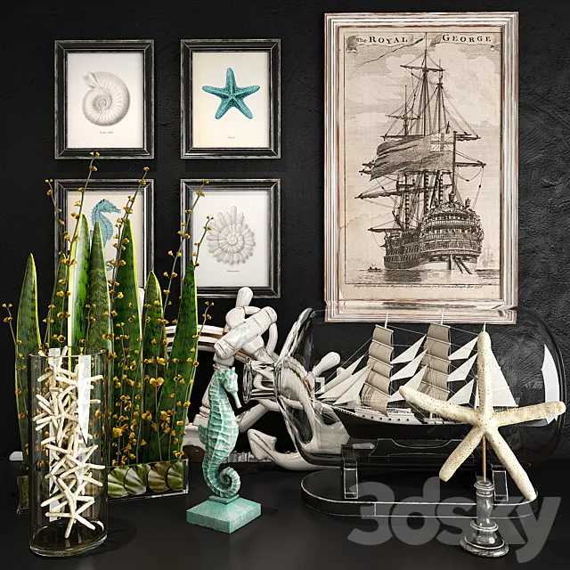 Decorative set 39 3DModel