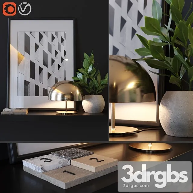 Decorative set 3_2 3D Model Download Decorative set 3_2 3D Model Download