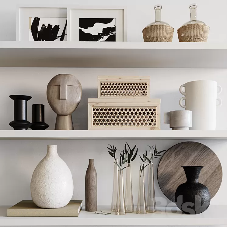 Decorative set 3D Model Decorative set 3D Model