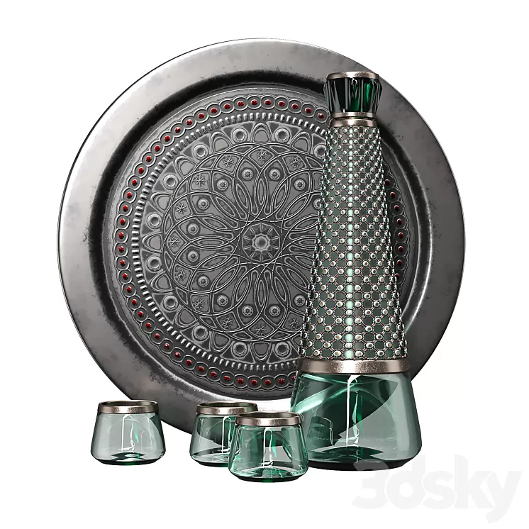 decorative set 3D Model Free Download