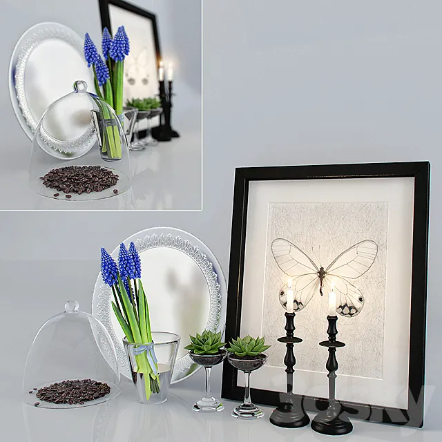 decorative set 3D Model decorative set 3D Model