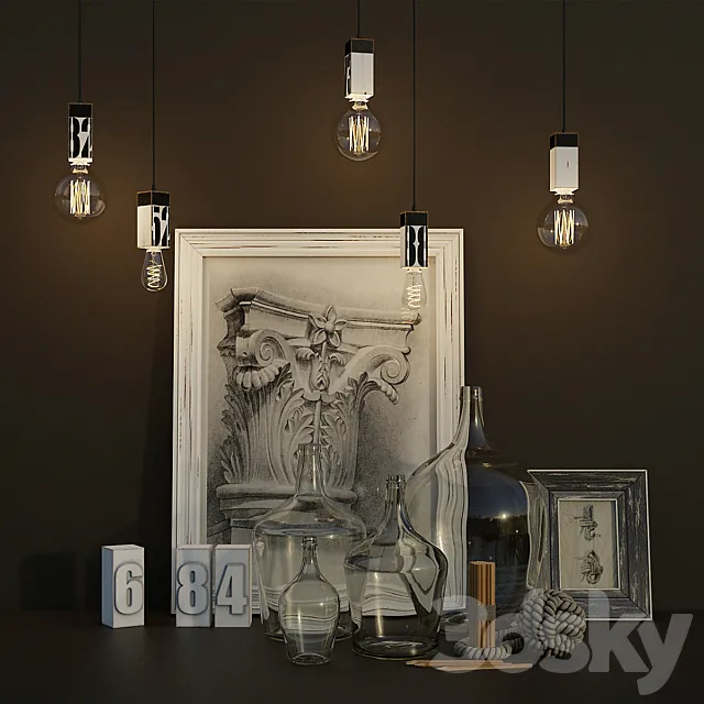 Decorative set 3D Model