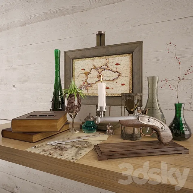 Decorative set 3D Model