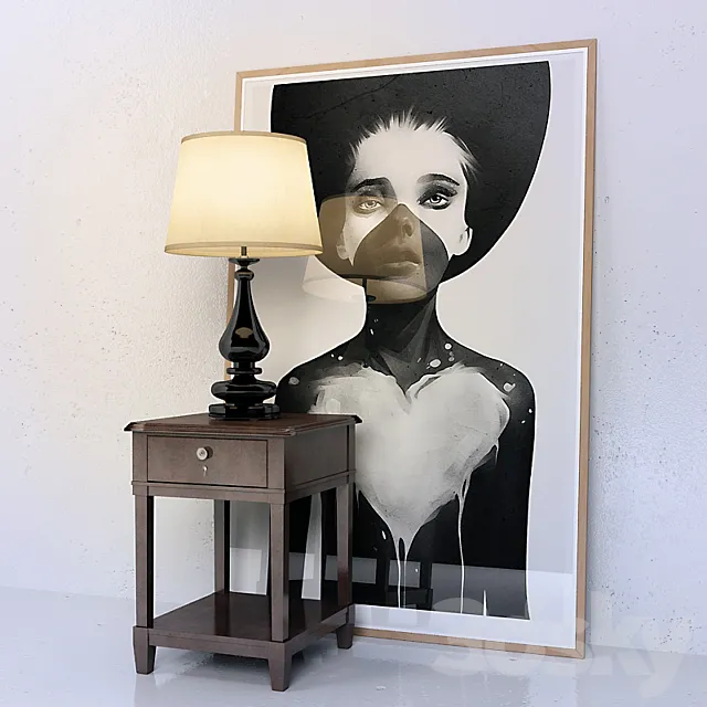 Decorative set 3D Model Decorative set 3D Model