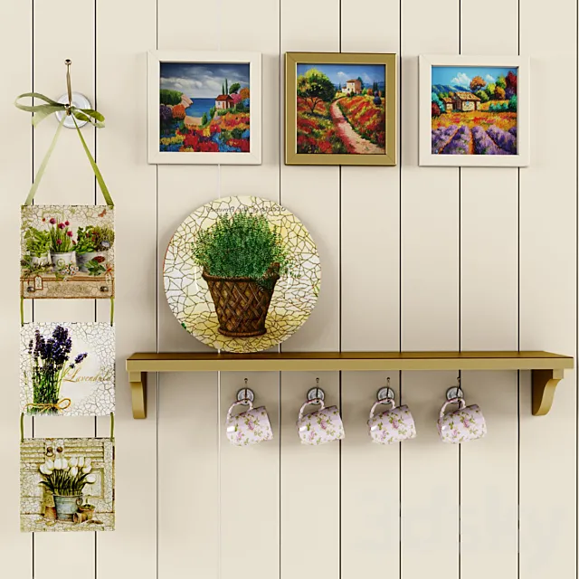 Decorative set 3D Model Decorative set 3D Model