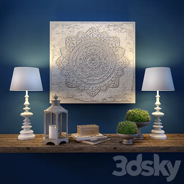 Decorative set 3D Model Decorative set 3D Model