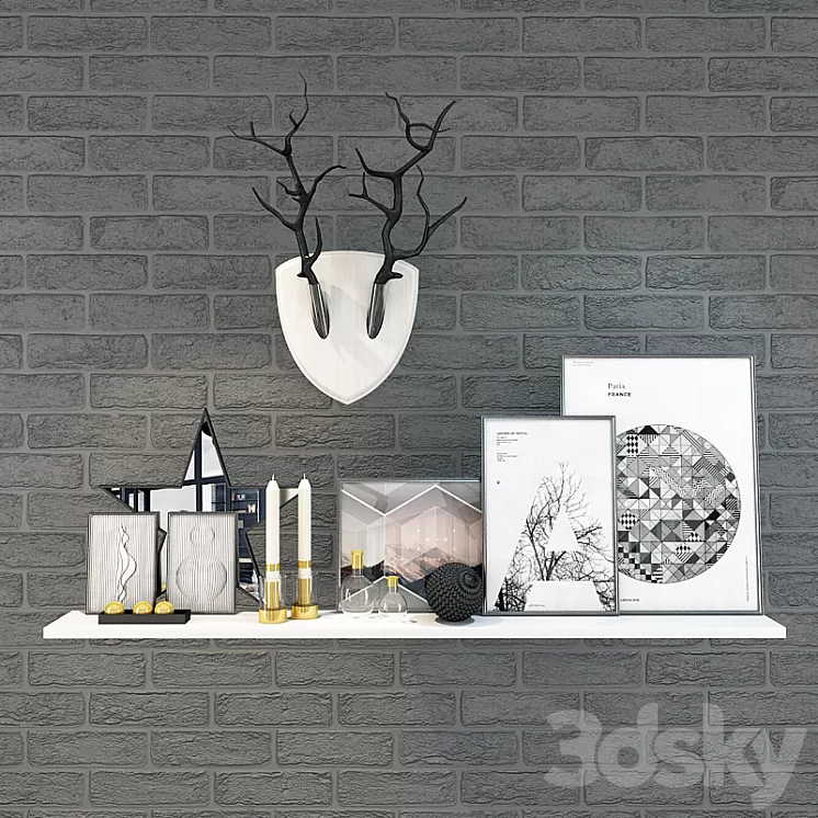 Decorative set 3D Model