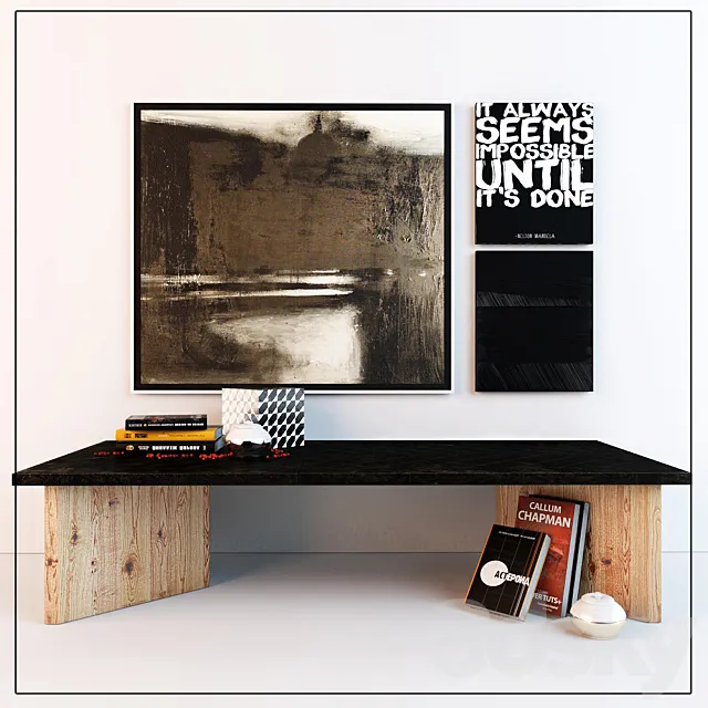 Decorative set 3D Model Decorative set 3D Model