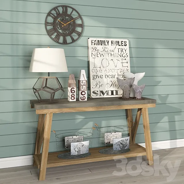 Decorative Set 3D Model Decorative Set 3D Model