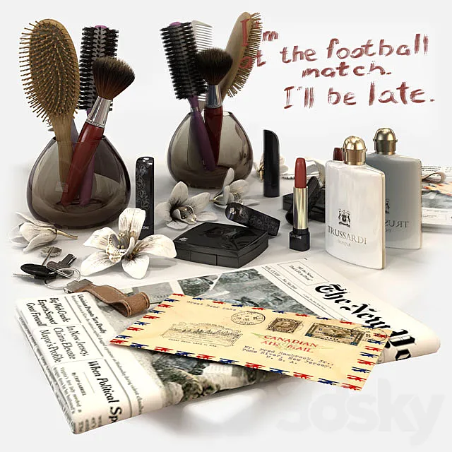 Decorative set 3D Model Decorative set 3D Model