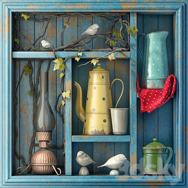 Decorative set 3D Model Decorative set 3D Model