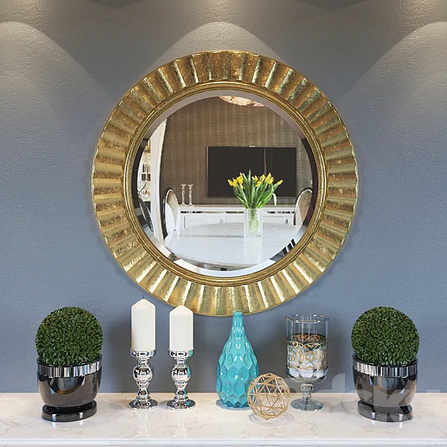 Decorative set 3D Model Decorative set 3D Model